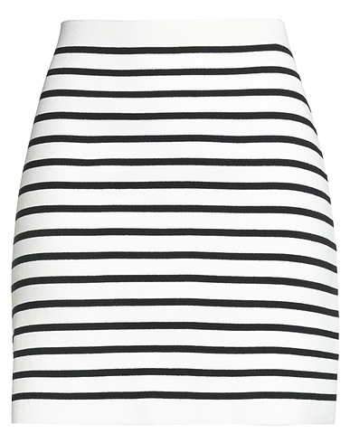 ROBERTO COLLINA Mini skirt White 83% Viscose, 17% Polyester