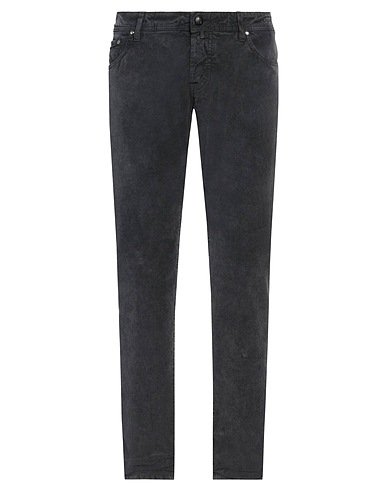 JACOB COHЁN Casual trouser Charcoal 98% Cotton, 2% Elastane