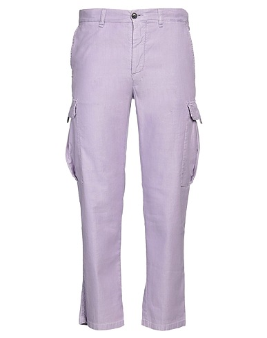 WHITE SAND Casual trouser Lilac 61% Cotton, 39% Lyocell