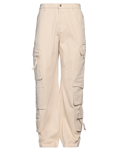 AXEL ARIGATO Denim trousers Off white 100% Cotton