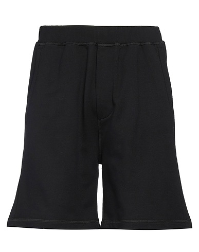 DSQUARED2 Shorts & Bermuda NERO 100% Cotton, Elastane