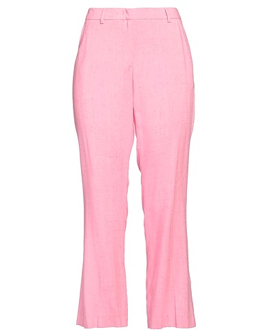 PT Torino Casual pants Pink 92% Viscose, 8% Silk