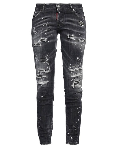 DSQUARED2 Denim trousers Black 92% Cotton, 6% Elastomultiester, 2% Elastane