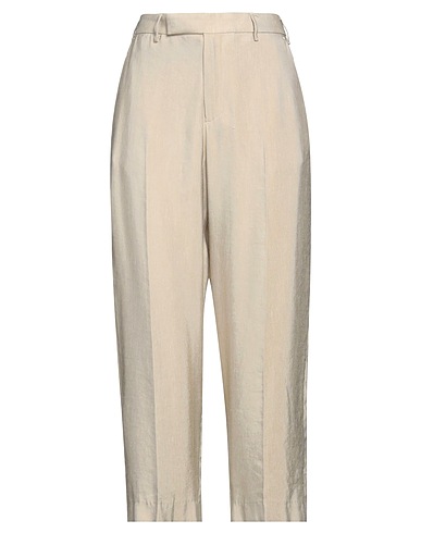 PT Torino Casual trouser Beige 64% Viscose, 36% Linen