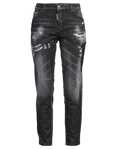 DSQUARED2 Denim trousers Black 98% Cotton, 2% Elastane