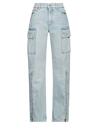 STELLA McCARTNEY Denim trousers Blue 100% Cotton, Polyester, Resin, Viscose