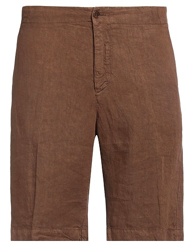 ASPESI Shorts & Bermuda Brown 100% Linen
