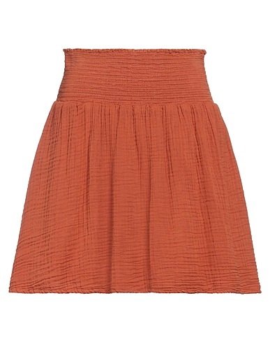 MICHAEL STARS Mini skirt Brown 100% Cotton