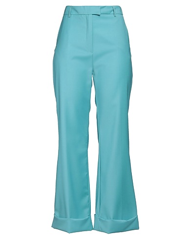 PAUL & JOE Casual trouser Turquoise 100% Virgin Wool