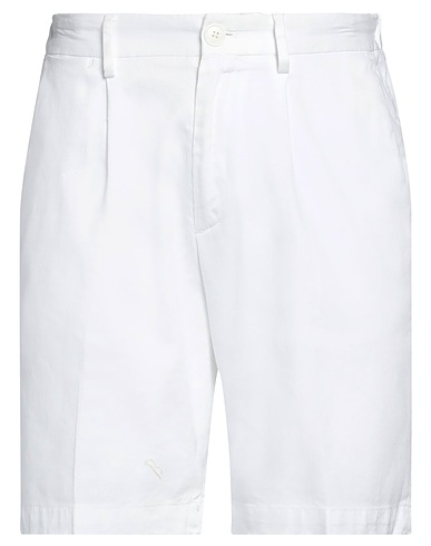 DEVORE INCIPIT Shorts & Bermuda Bianco 49% Lino, 48% Cotone, 3% Elastan