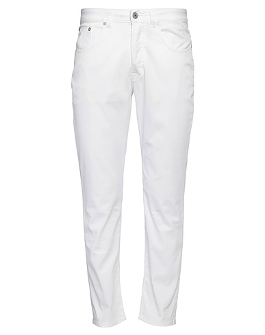 DEVORE INCIPIT Casual trouser White 96% Cotton, 4% Elastane