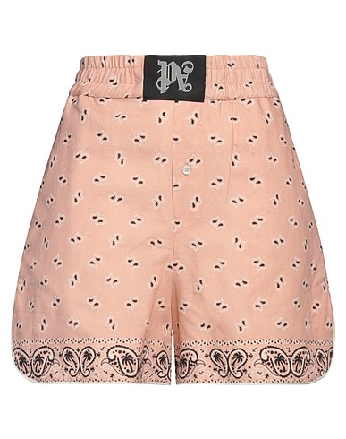 PALM ANGELS Shorts & Bermuda Pink 55% Linen, 45% Cotton