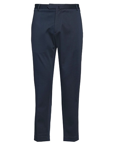 SANTANIELLO Casual pants Midnight blue 98% Cotton, 2% Elastane