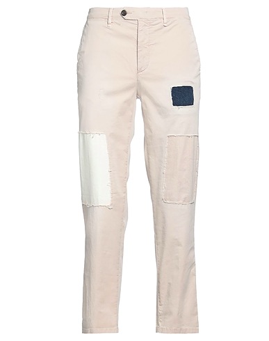 WHITE SAND Casual trouser Beige 97% Cotton, 3% Elastane