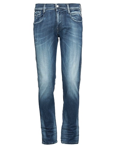 REPLAY Denim trousers Blue 78% Cotton, 18% Polyester, 4% Elastane