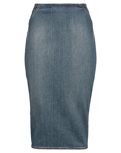 ALAÏA Denim skirt Blue 100% Cotton