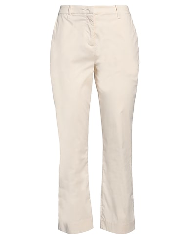 BOMBOOGIE Casual trouser Ivory 70% Cotton, 25% Polyamide, 5% Elastane