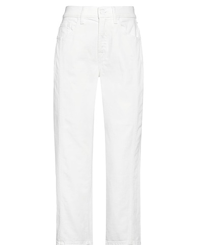 7 FOR ALL MANKIND Straight leg BIANCO 98% Cotton, 2% Elastane