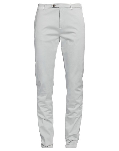 BARMAS Casual trouser Light grey 97% Cotton, 3% Elastane