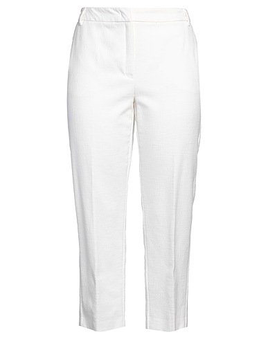 I BLUES Casual trouser White 88% Cotton, 10% Polyester, 2% Elastane