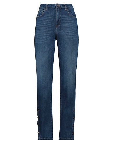TWINSET Denim trousers Blue 98% Cotton, 2% Elastane