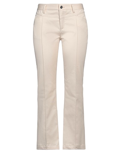 BARBARA BUI Casual trouser Beige 98% Cotton, 2% Elastane