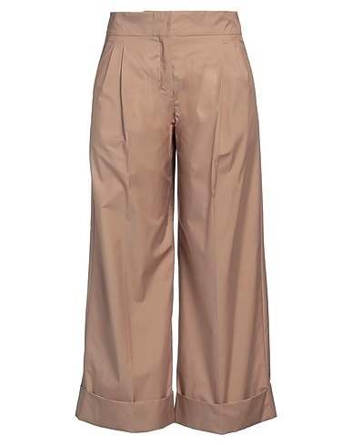 MAX MARA Casual trouser Beige 66% Cotton, 34% Polyester