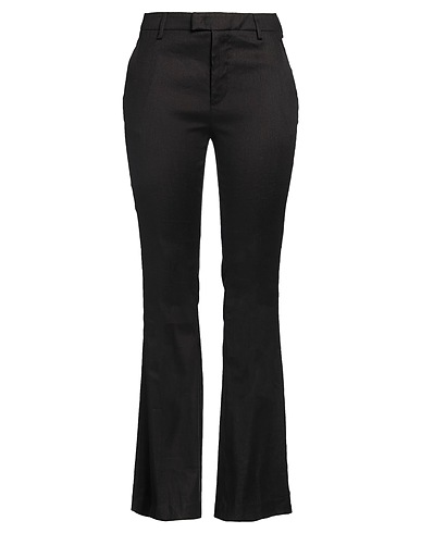DONDUP Casual trouser Black 56% Linen, 41% Viscose, 3% Elastane