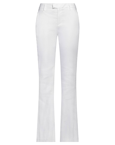 DONDUP Pantalone Bianco 56% Lino, 41% Viscosa, 3% Elastan