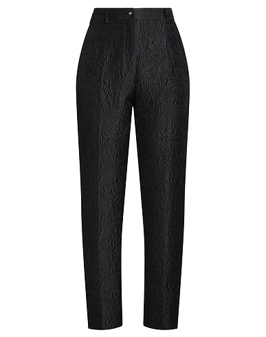 DOLCE&GABBANA Casual trouser Black 64% Cotton, 23% Polyester, 13% Silk
