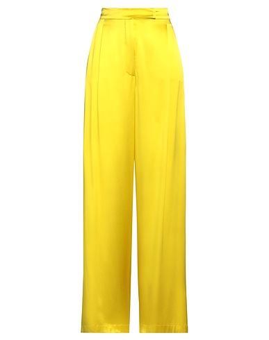 MAX MARA パンツ イエロー シルク 100%