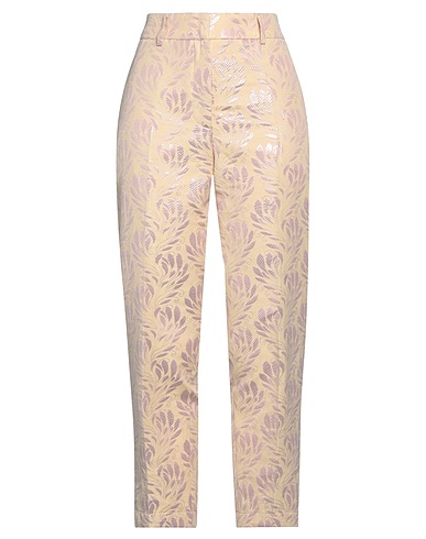 SEVENTY VENEZIA Casual trouser Beige 61% Polyester, 39% Cotton