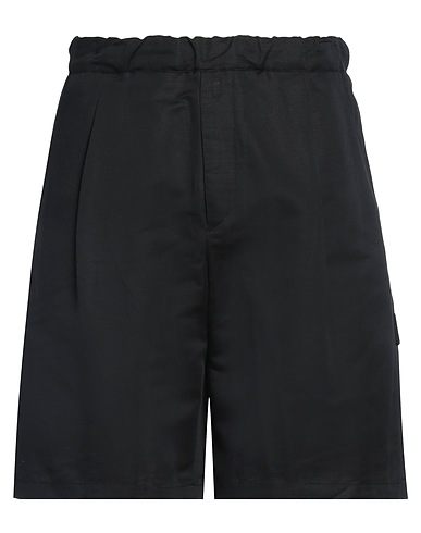LOW BRAND Shorts & Bermuda Black 54% Linen, 46% Cotton