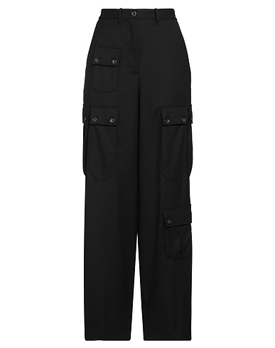 NINE IN THE MORNING Pantalone Nero 99% Lana, 1% Elastan