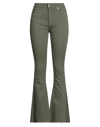 VICOLO Denim pants Military green 92% Cotton, 6% Elastomultiester, 2% Elastane
