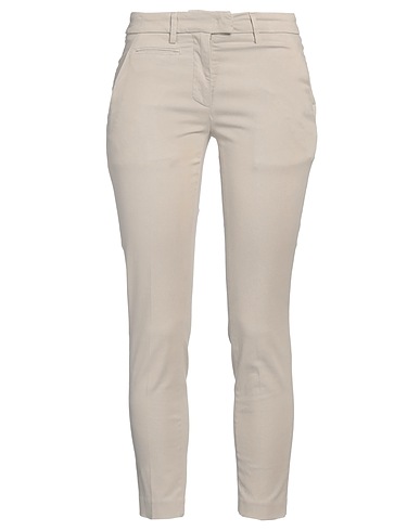 DONDUP Casual trouser Beige 68% Cotton, 27% Lyocell, 5% Elastane