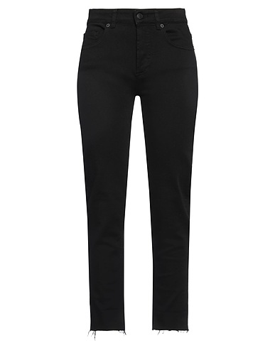 VICOLO Denim trousers Black 92% Cotton, 6% Elastomultiester, 2% Elastane