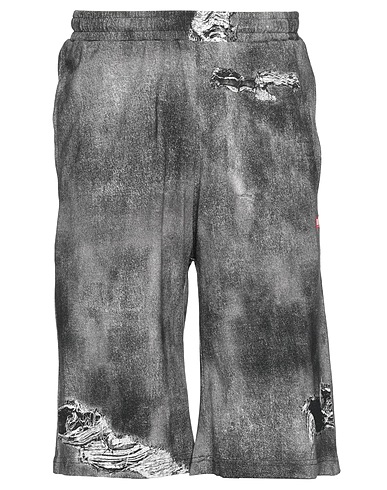 DIESEL Shorts & Bermuda Charcoal 100% Cotton