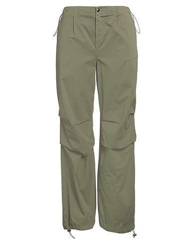VICOLO Casual pants Military green 97% Cotton, 3% Elastane