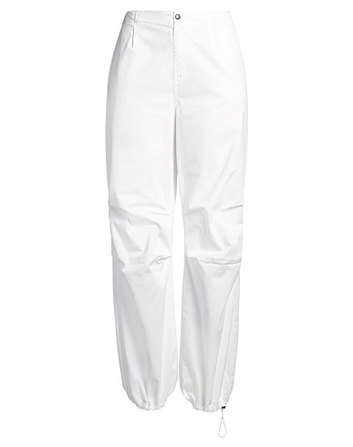 VICOLO Pantalone Bianco 97% Cotone, 3% Elastan