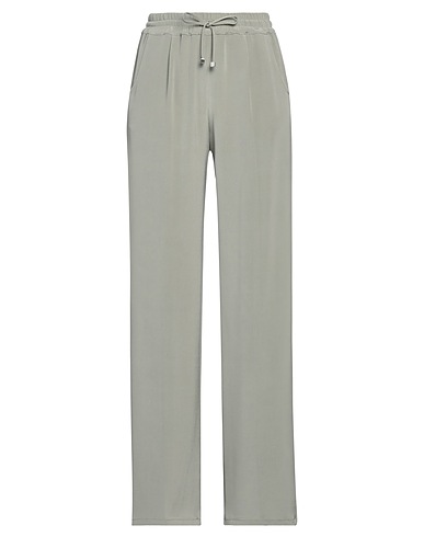 KITON Casual pants Sage green 95% Silk, 5% Elastane