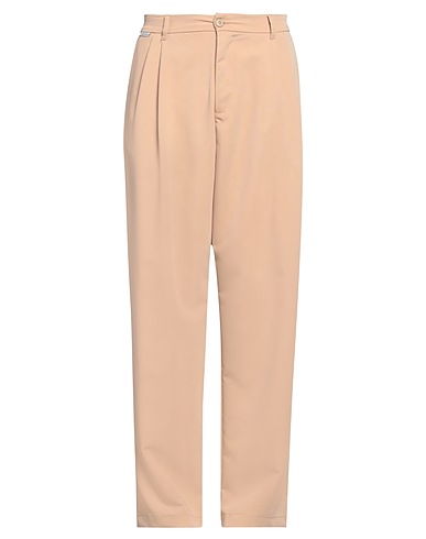 FAMILY FIRST  Milano Casual trouser Beige 65% Polyester, 19% Viscose, 10% Wool, 6% Elastane