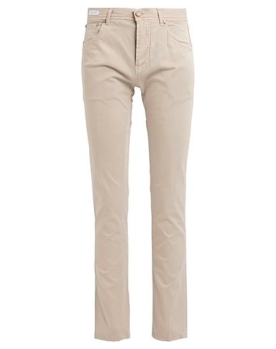 RICHARD JAMES BROWN Casual trouser Light grey 96% Cotton, 4% Elastane