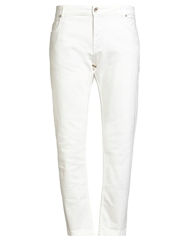 ELEVENTY Denim pants White 98% Cotton, 2% Elastane