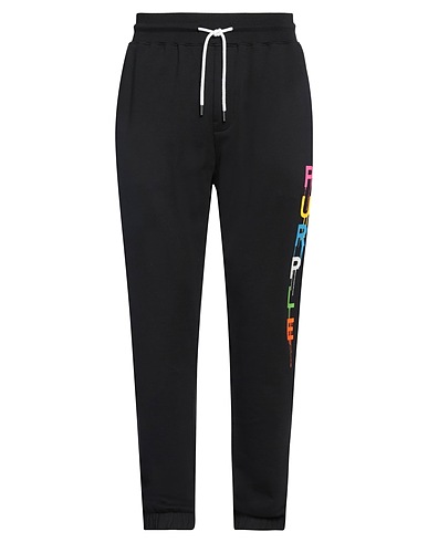 PURPLE Pantalone Nero 100% Cotone