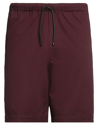 DRIES VAN NOTEN Shorts & Bermuda Burgundy 100% Cotton