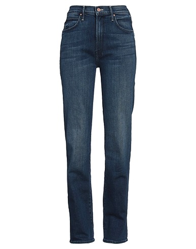 MOTHER Denim pants Blue 64% Cotton, 22% Recycled cotton, 13% Polyester, 1% Elastane