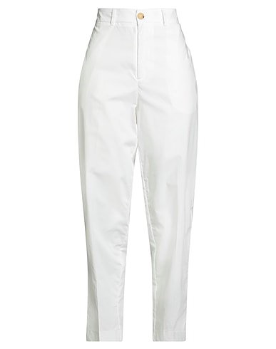 SOLOTRE パンツ ホワイト コットン 100%