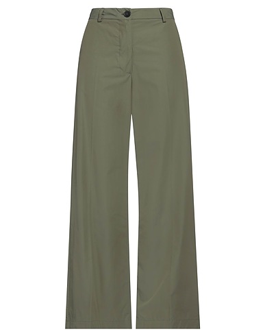 SOLOTRE Casual trouser Military green 51% Polyamide, 49% Cotton
