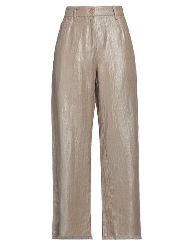 'S MAX MARA Casual trouser Taupe 100% Linen